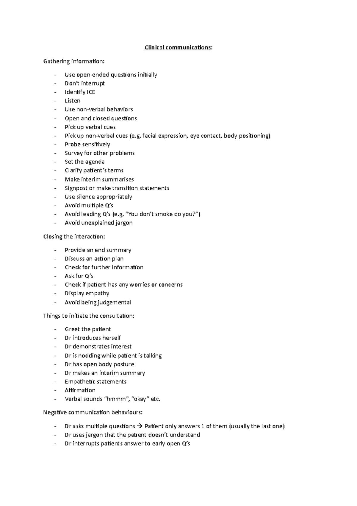 Clinical communications revisiion - Clinical communications: Gathering ...