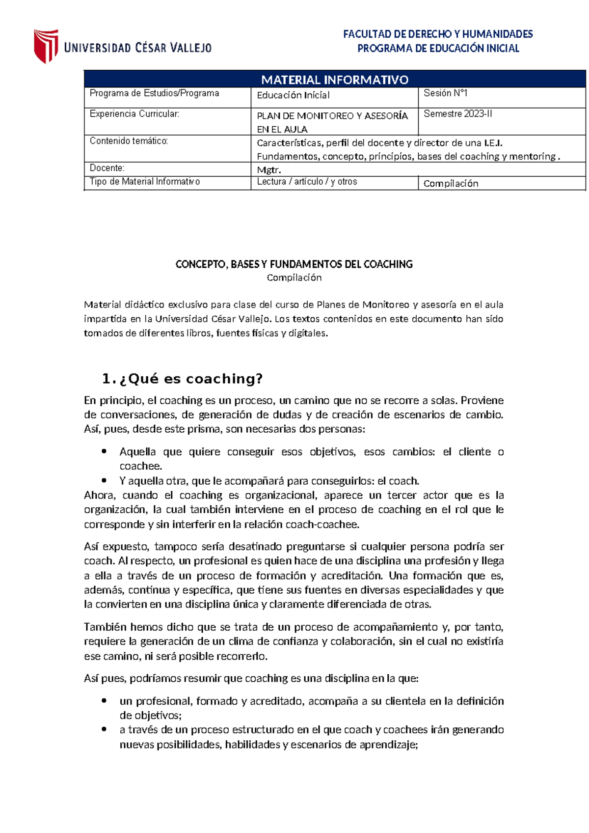 Material Informativo 1 - PROGRAMA DE EDUCACIÓN INICIAL MATERIAL ...