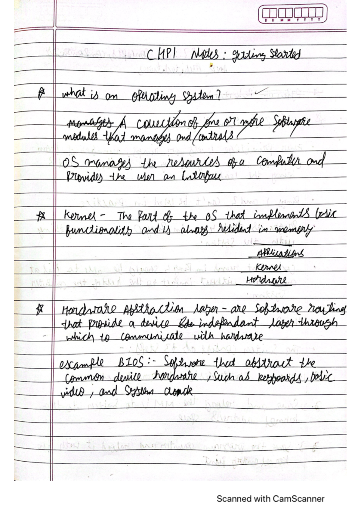 OSnotes - it's all the condensed information from the lecture slides ...