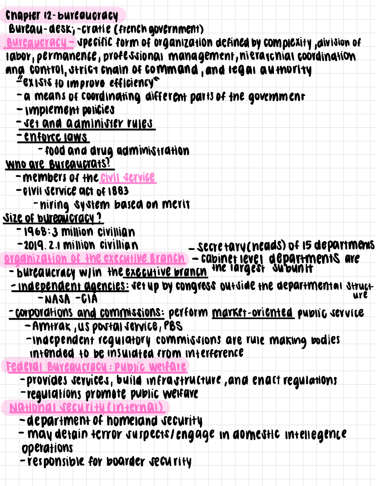 American Politics Chapter 12 - Bureaucracy - Chapter 12 Bureaucracy ...