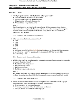 26 - Practice Questions - NURSINGTB Chapter 26: Communicable Disease ...