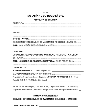 Cesacion Y Liquidacion De Sociedad Conyugal En Ceros Y Sin Hijos Studocu