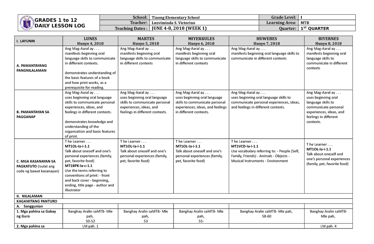 dll-mtb-1-q1-w1-dll-grades-1-to-12-daily-lesson-log-school-tiaong