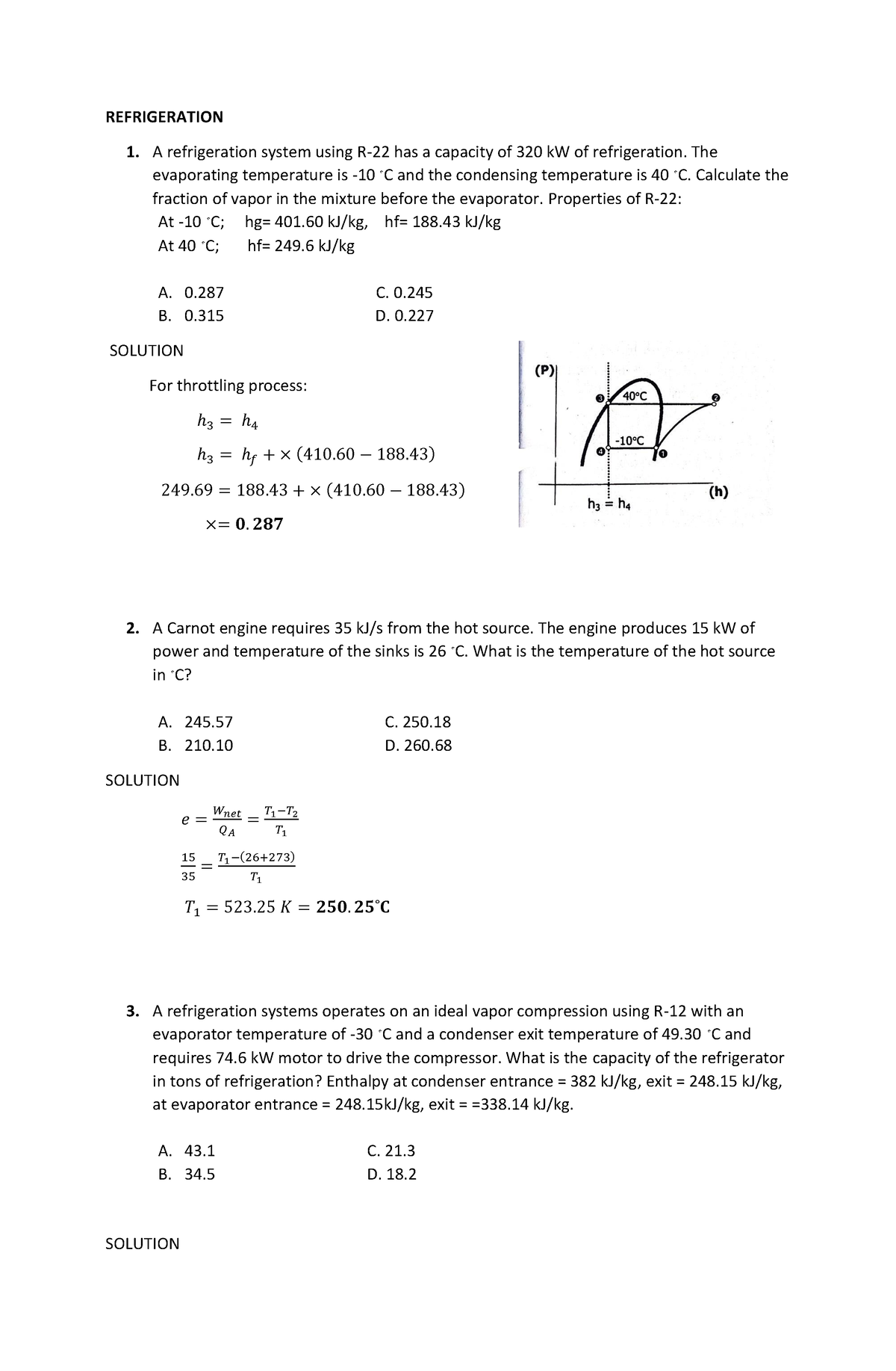 High Head Pressure In A Refrigerating System Usually Indicates