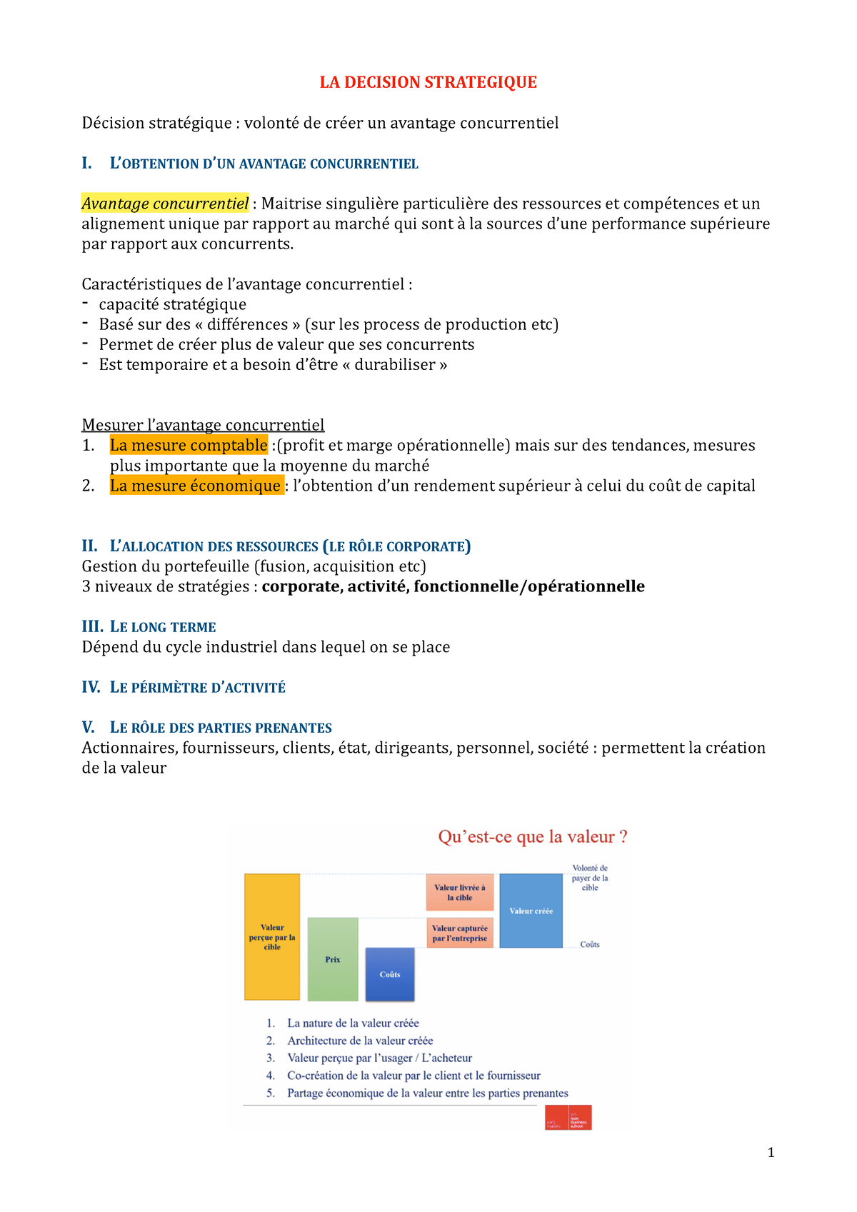 Management Stratégique - LA DECISION STRATEGIQUE De Cision Strate Gique ...