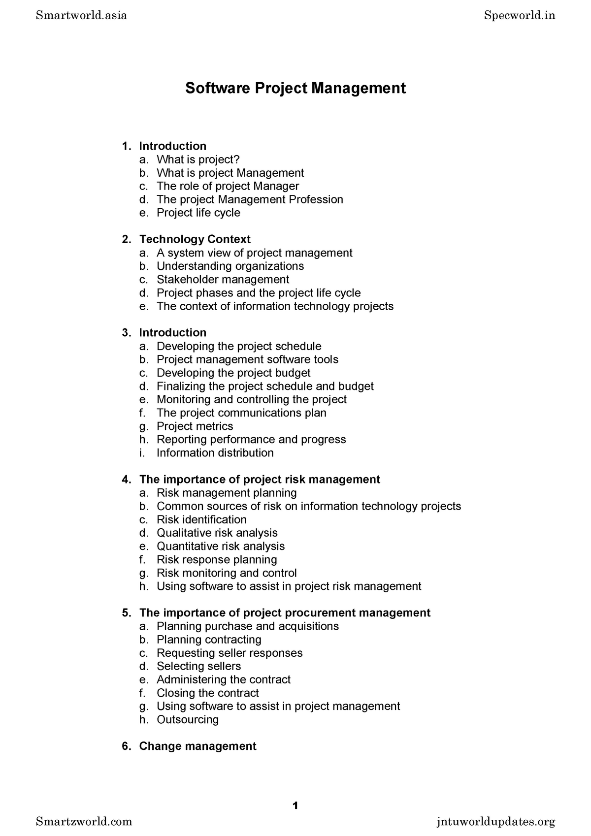 software-project-management-notes-1st-unit-studocu