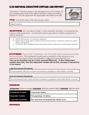 Copy of 4.03 lab report template-v23 - 4 Populations Lab Report ...