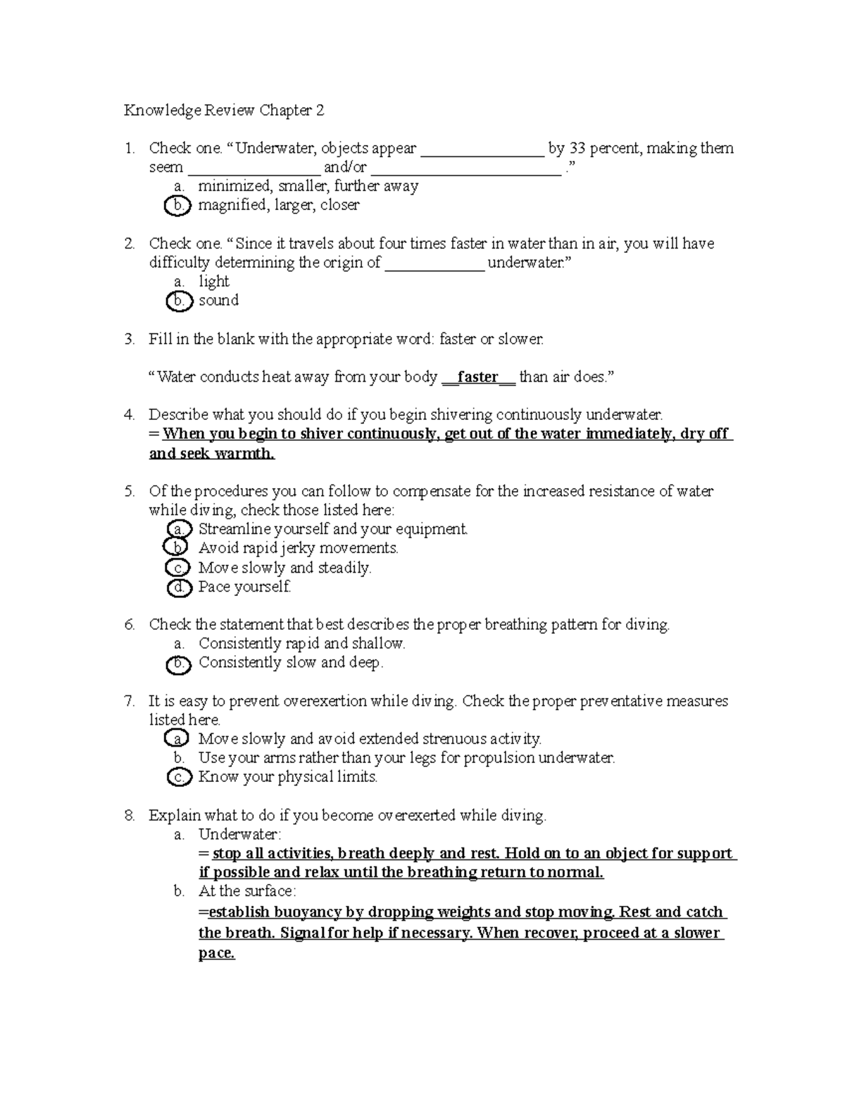 knowledge-review-open-water-dive-chapter-2-knowledge-review-chapter-2