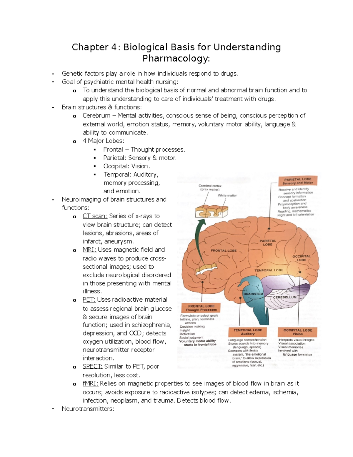 Chapter 4 Biological Basis For Understanding Psychopharmacology ...