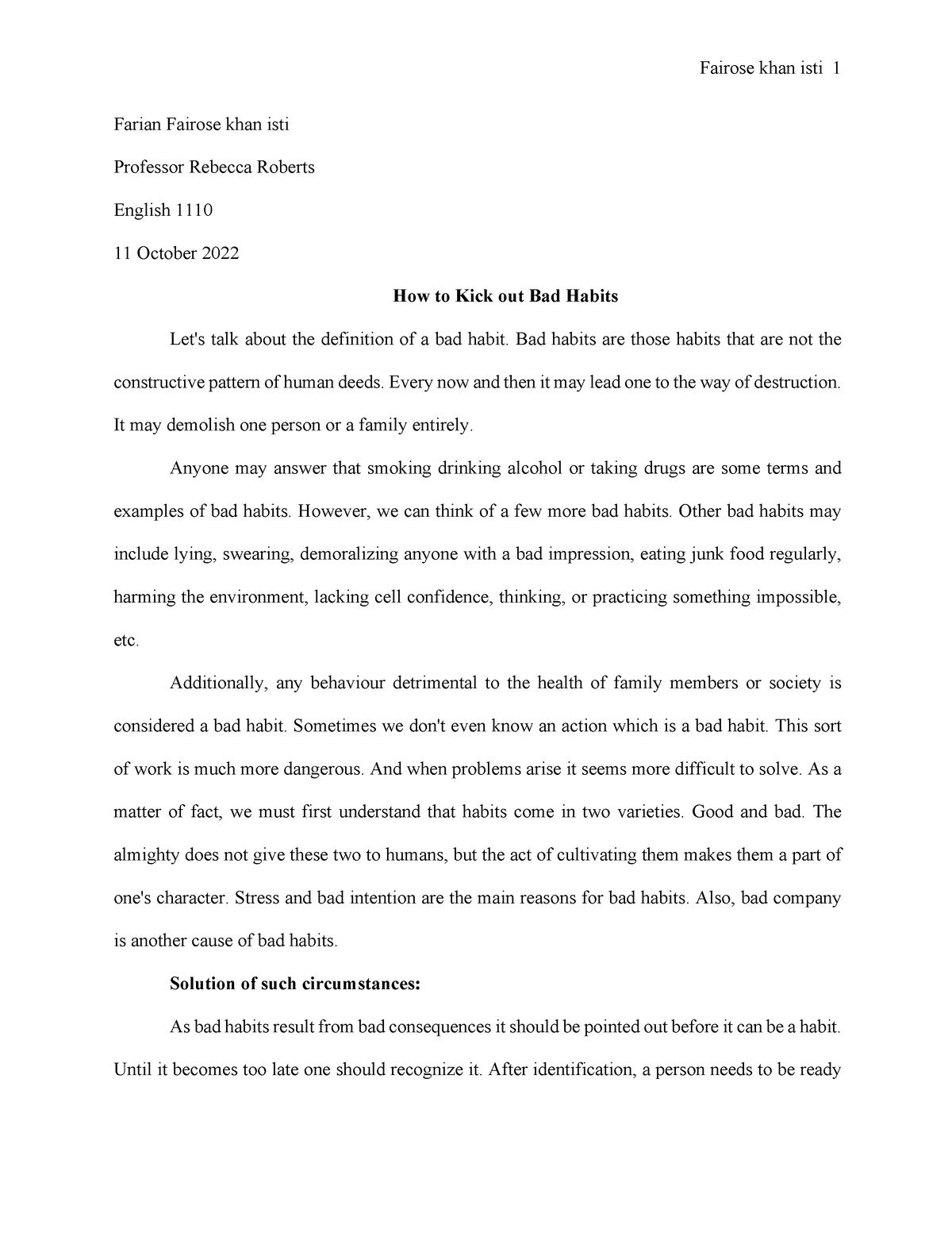 purpose of directional essay