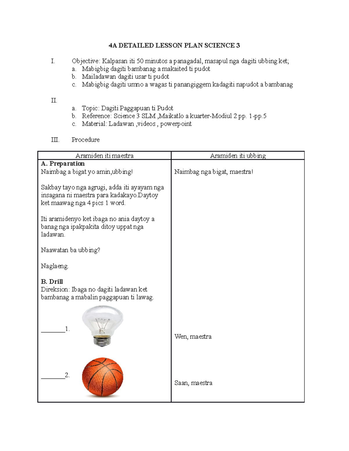 Salvador LP (Q3-WEEK 6) - 4A DETAILED LESSON PLAN SCIENCE 3 I ...