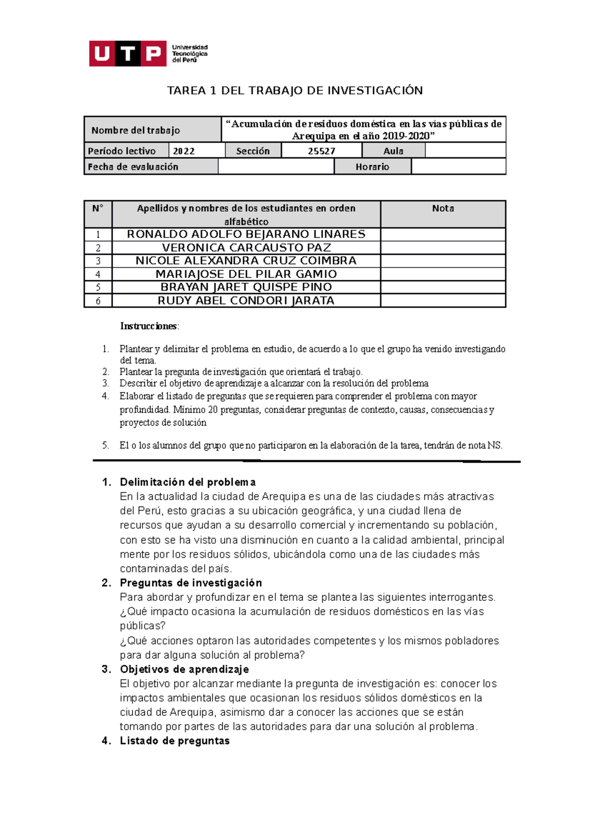 Semana 5 - Tarea 1 - Plantilla - Copy - TAREA 1 DEL TRABAJO DE ...