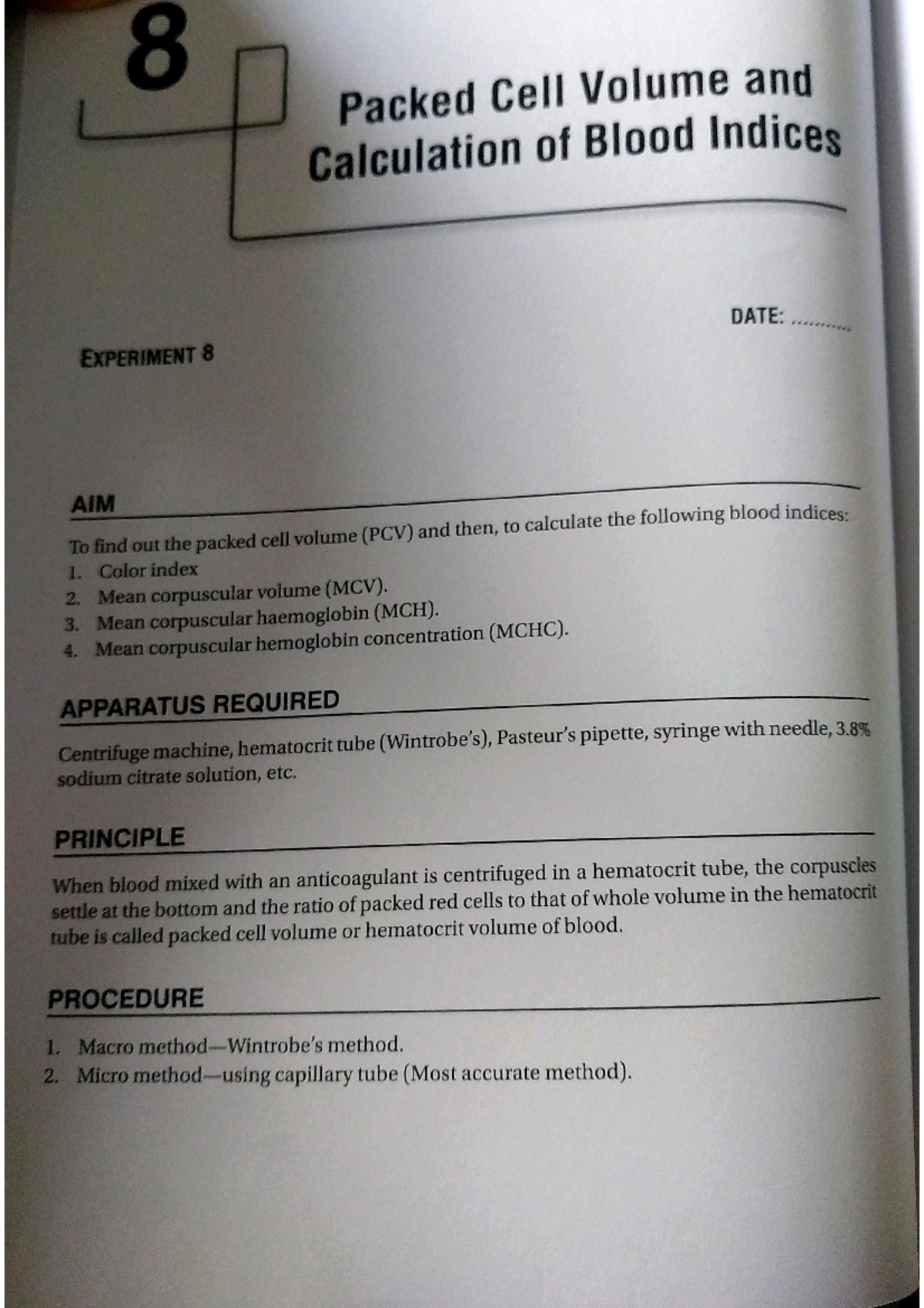 Pcv practicals - Lectures note - BSc NURSING - Studocu