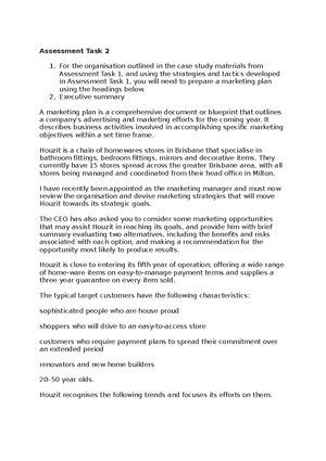 Assessment Task 1 - task 1 - Assessment Task 1 – Writen Quesion Answers ...