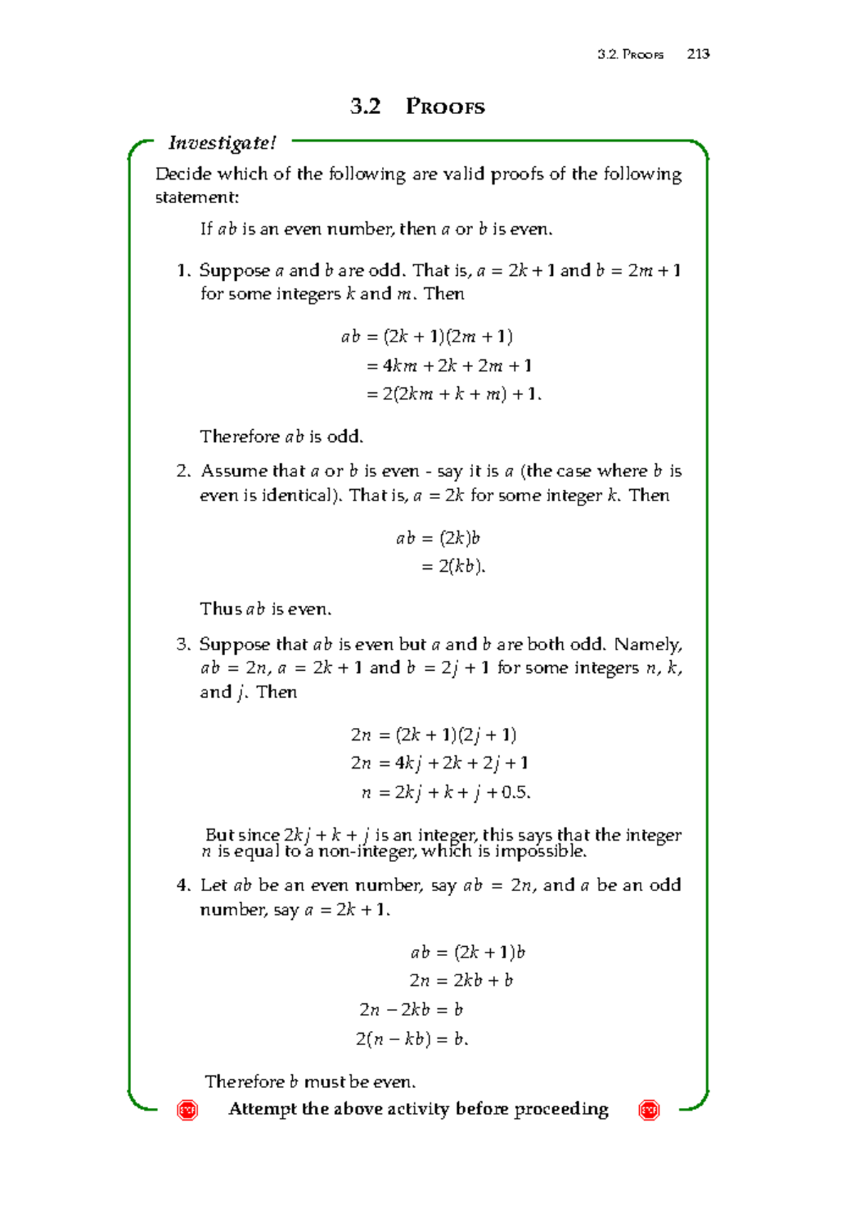 W8 Proofs - notes - Proofs 213 3 Proofs Investigate! ! Attempt the ...
