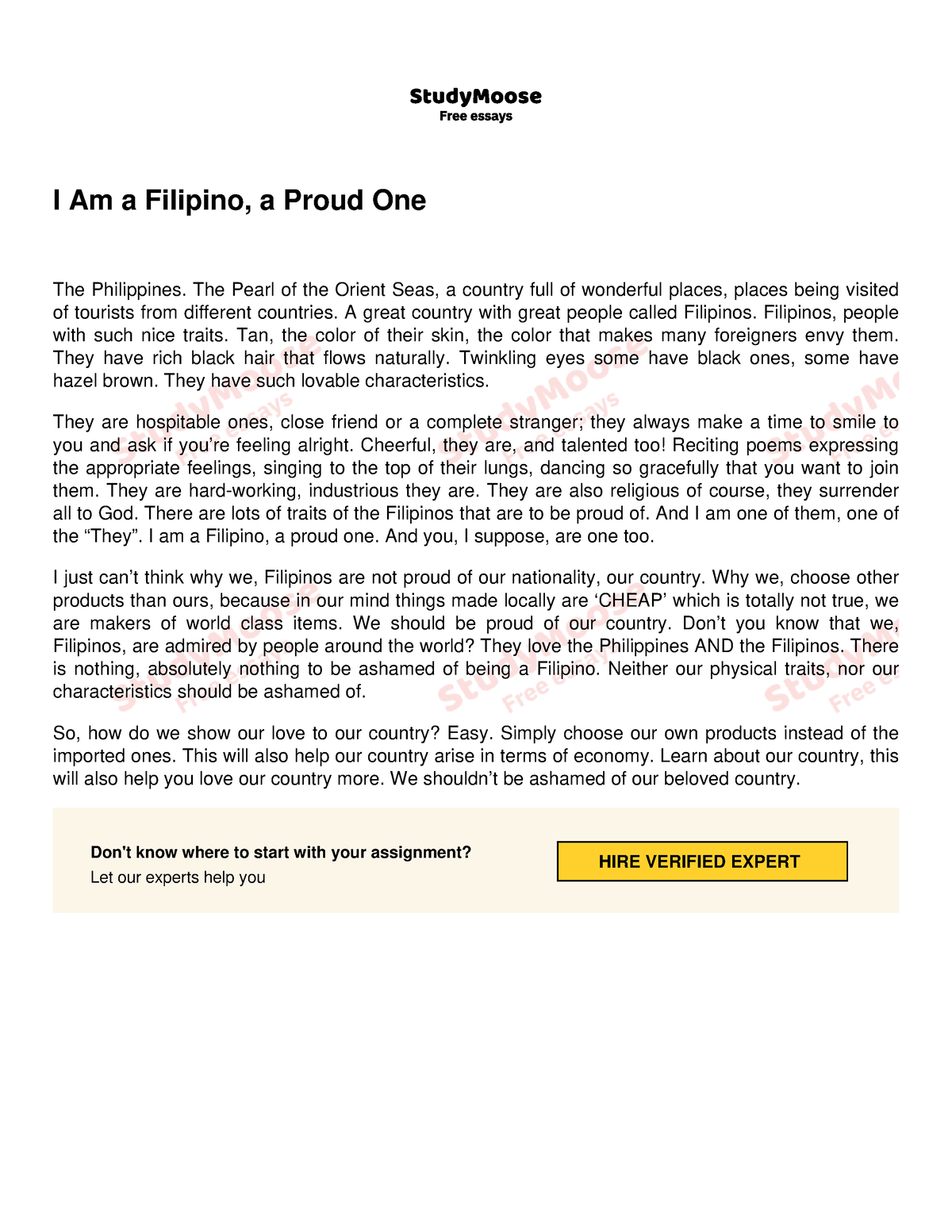 i am proud of my country philippines essay brainly