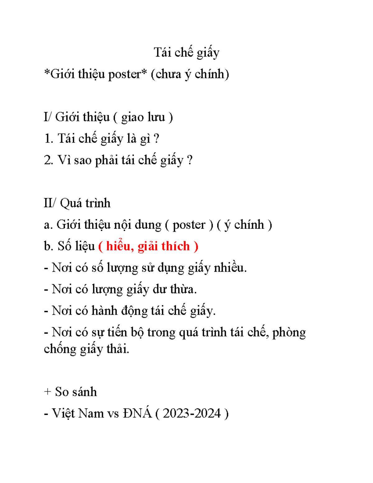 Tái-chế-giấy - giấy - Tái chế giấy Giới thiệu poster (chưa ý chính) I ...