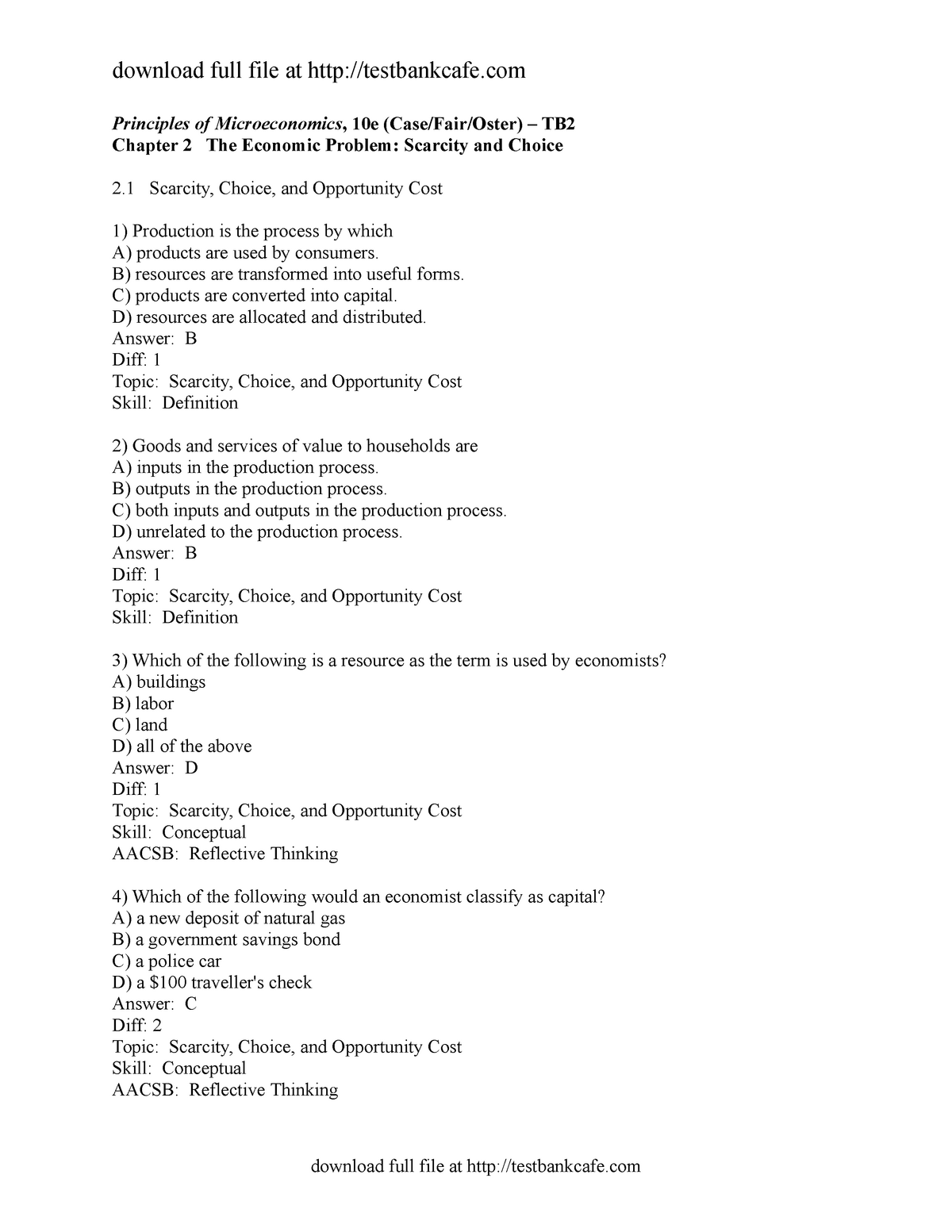 259848085 Test Bank For Principles Of Microeconomics 10th Edition Case ...