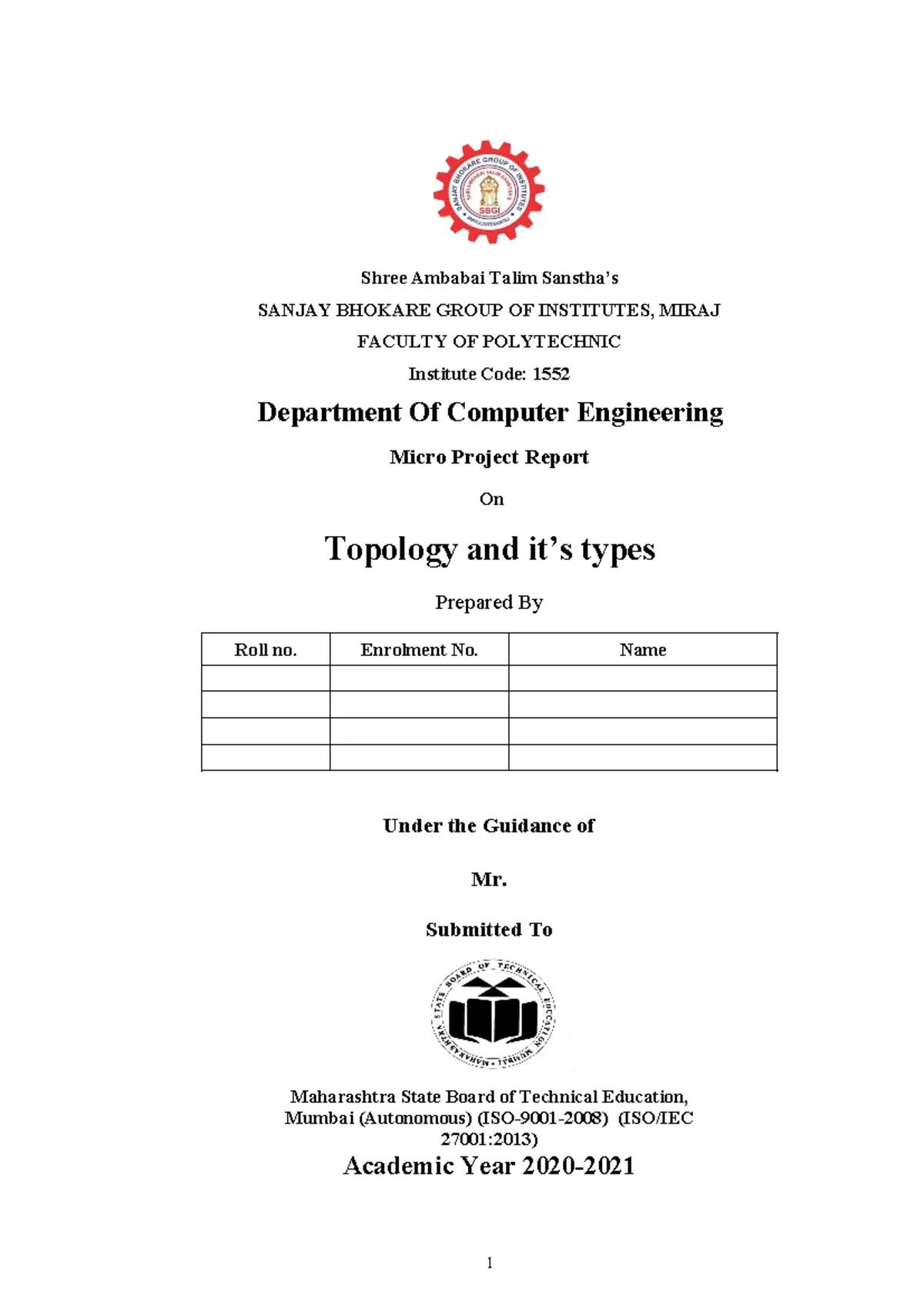 AJP microproject final - ####### A MICRO PROJECT REPORT on “Develop a ...