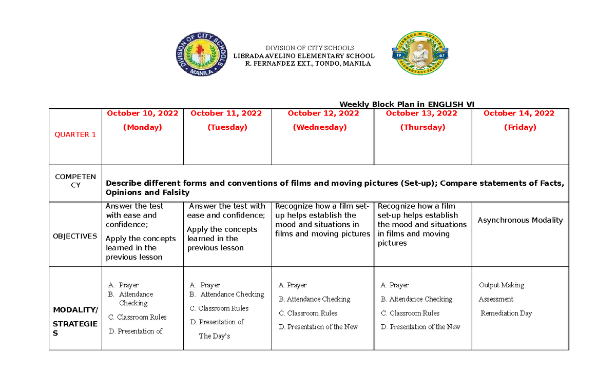 Qtr. 1 Mod 7,8 Oct 10-14, 22 Set-up - DIVISION OF CITY SCHOOLS LIBRADA ...