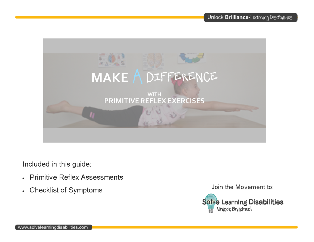 Primitive Reflex Free Guide - Included in this guide: Primitive Reflex ...