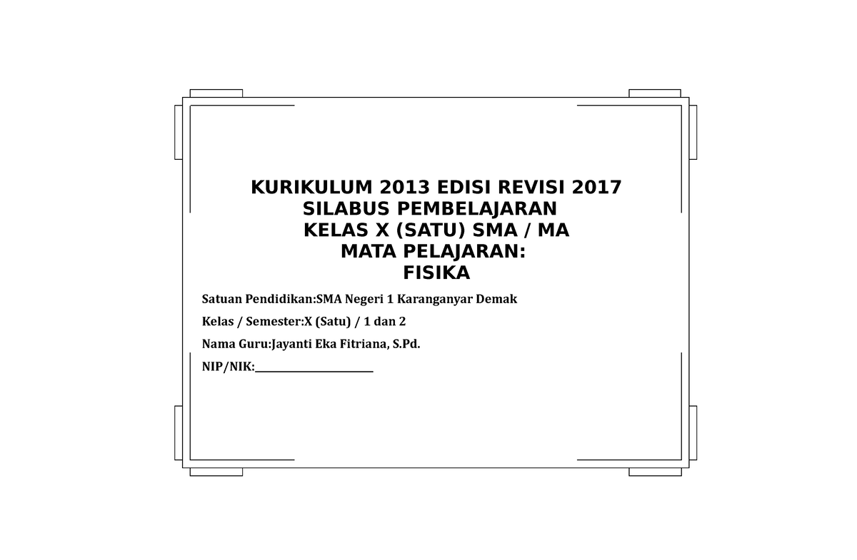 Kurikulum 2013 Edisi Revisi 2017 Silabus - KURIKULUM 2013 EDISI REVISI ...