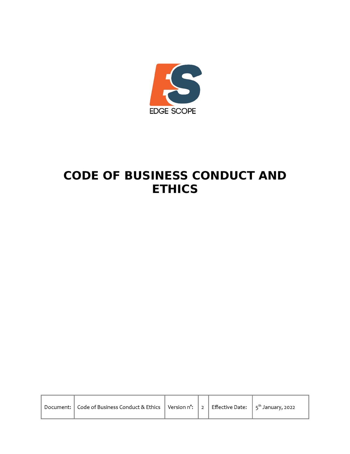 CODE OF Business Conduct AND Ethics - CODE OF BUSINESS CONDUCT AND ...