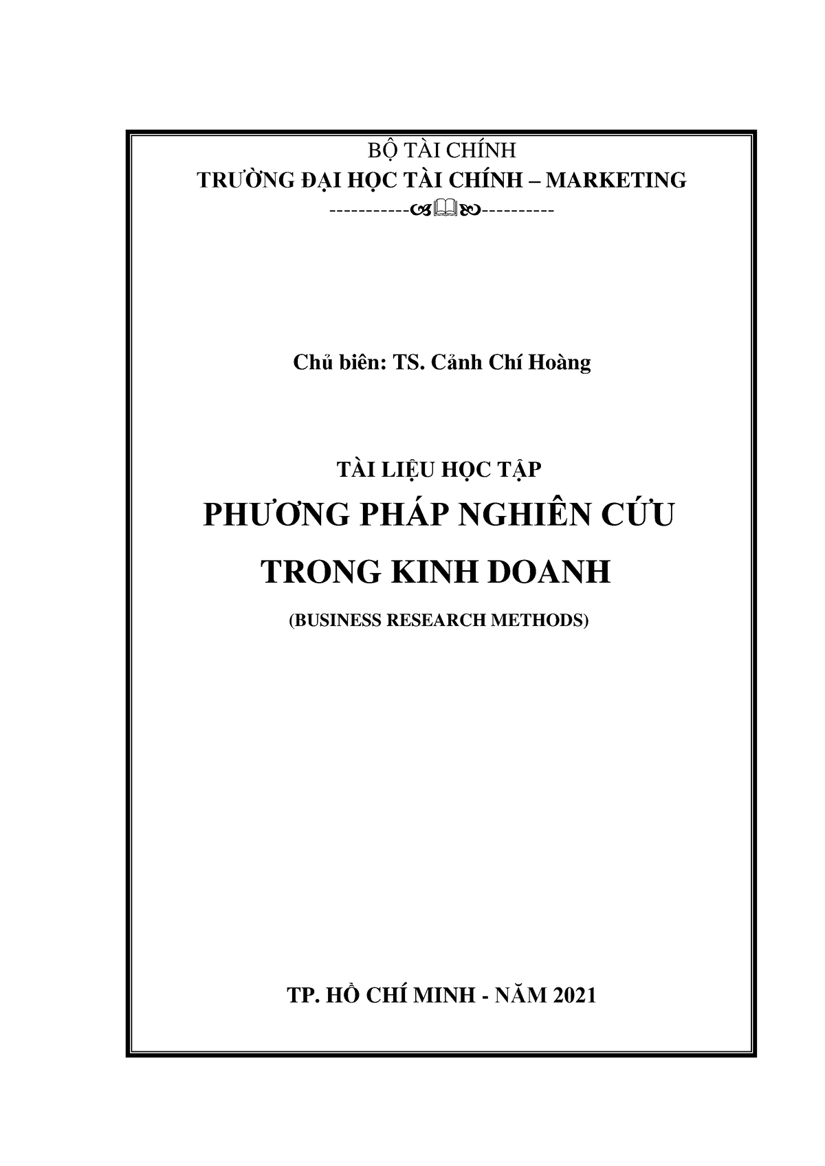 What are some Vietnamese publications on research methods in business?