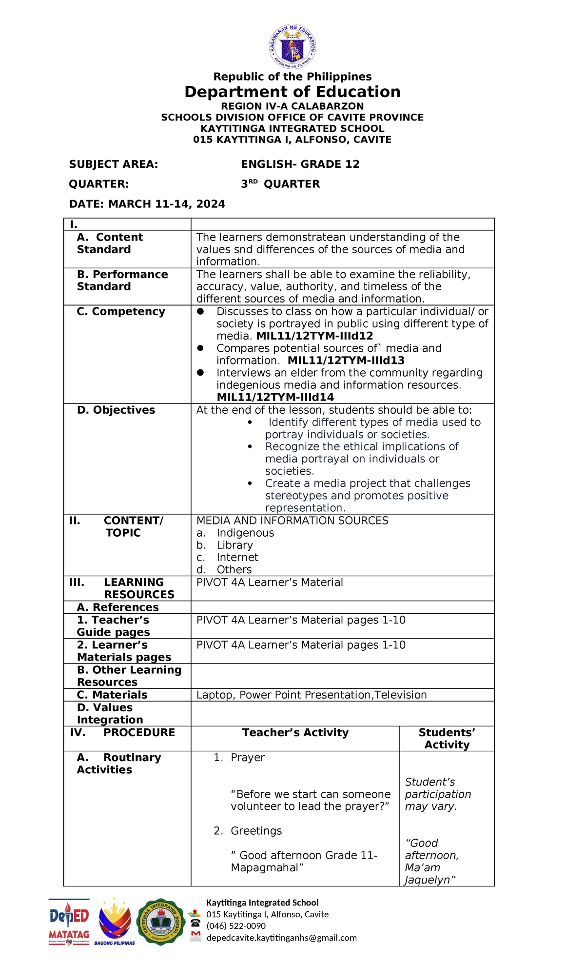 MIL-WEEK 5- Amido - Department of Education REGION IV-A CALABARZON ...