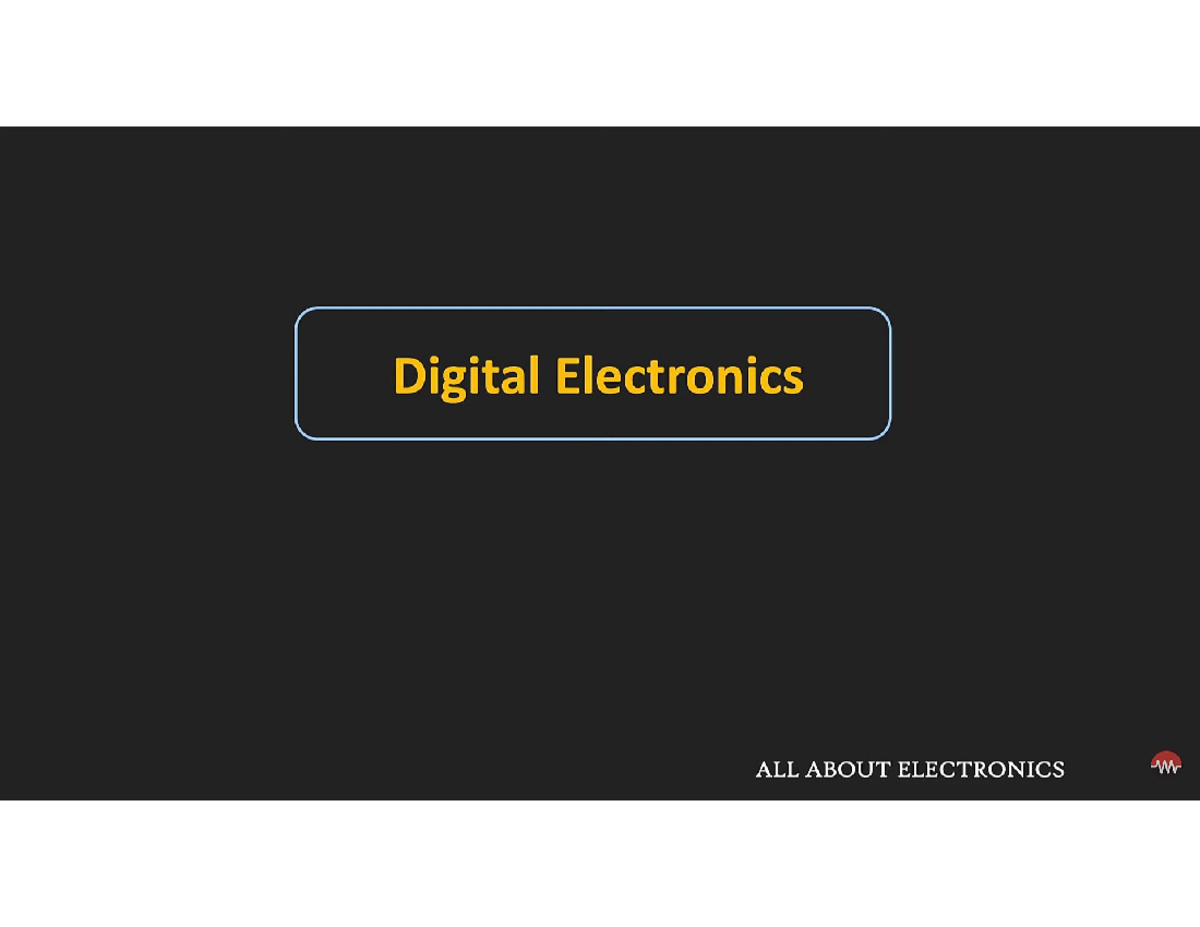 Digital electronics - 011) 0 0 25 0 ALL ABOUT ELECTRONICS Binary to ...