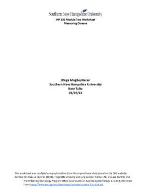 IHP 330 Module Two Worksheet Measuring Disease Ofega Mogbeyiteren - Studocu ihp-330-module-two-worksheet-measuring-disease-ofega-mogbeyiteren-studocu