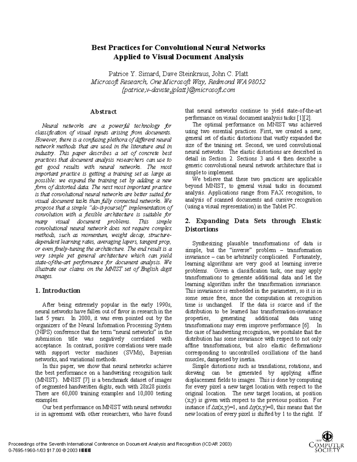 Simard best Practices - lecture notes - Best Practices for ...