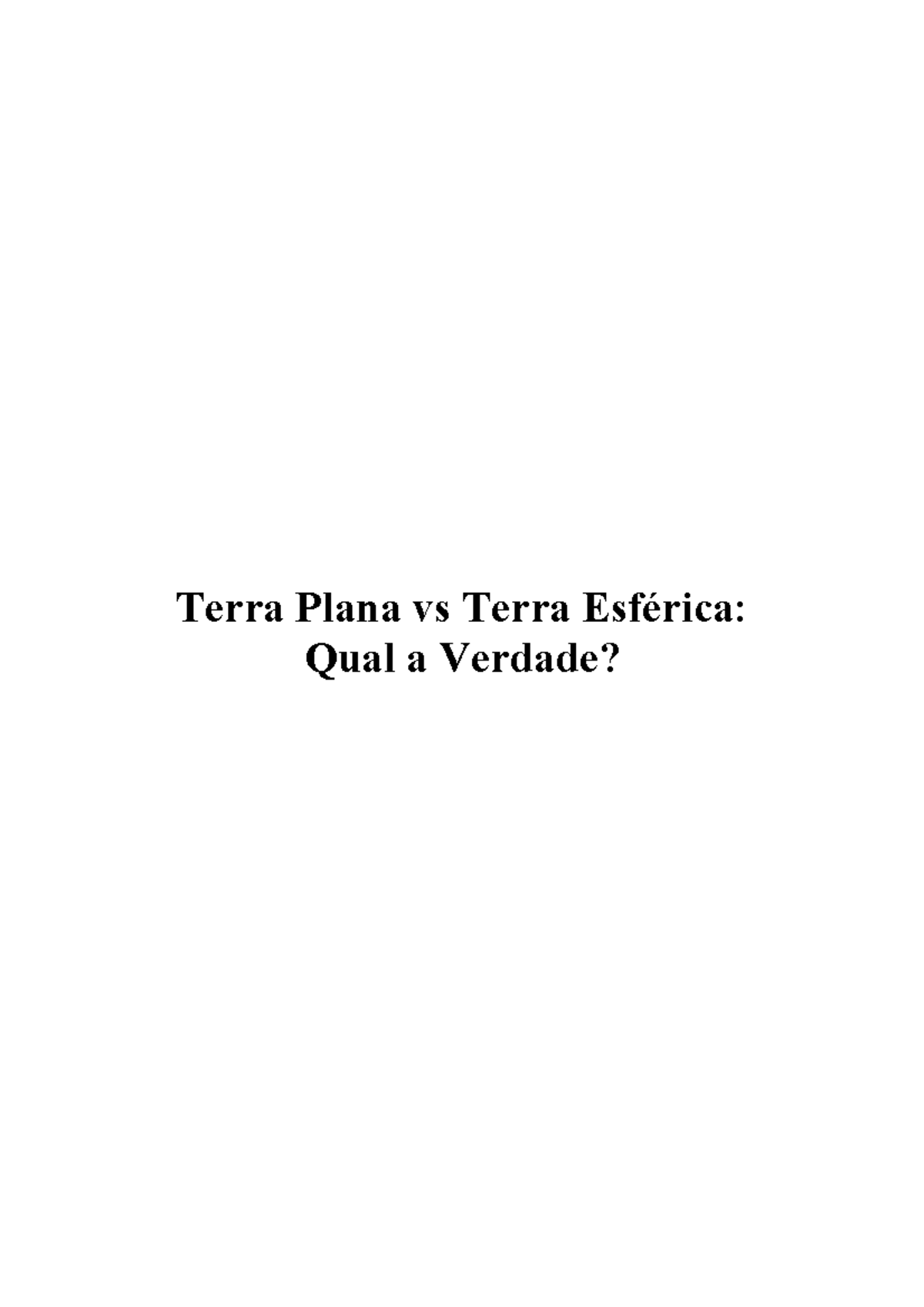 Terra plana pdf - Livro Tema Livre - Terra Plana vs Terra Esférica ...