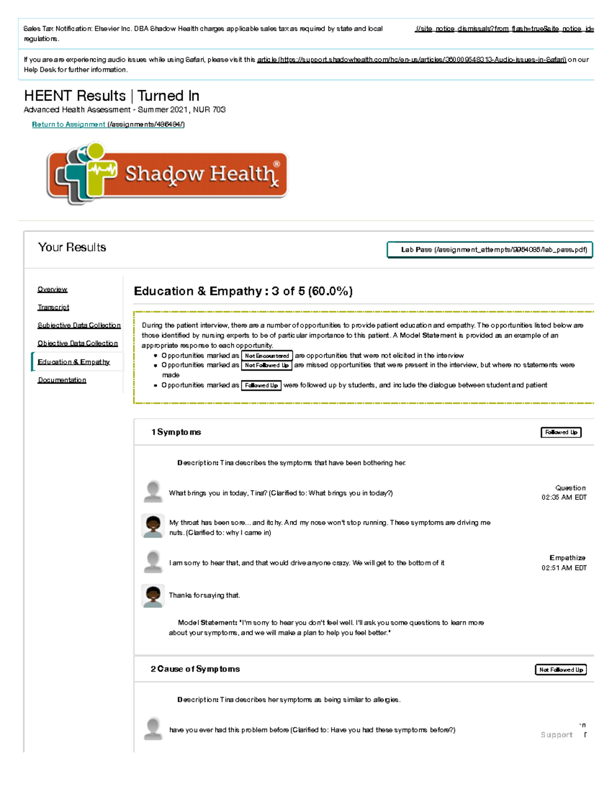 Heent Assessment Cheat Sheet