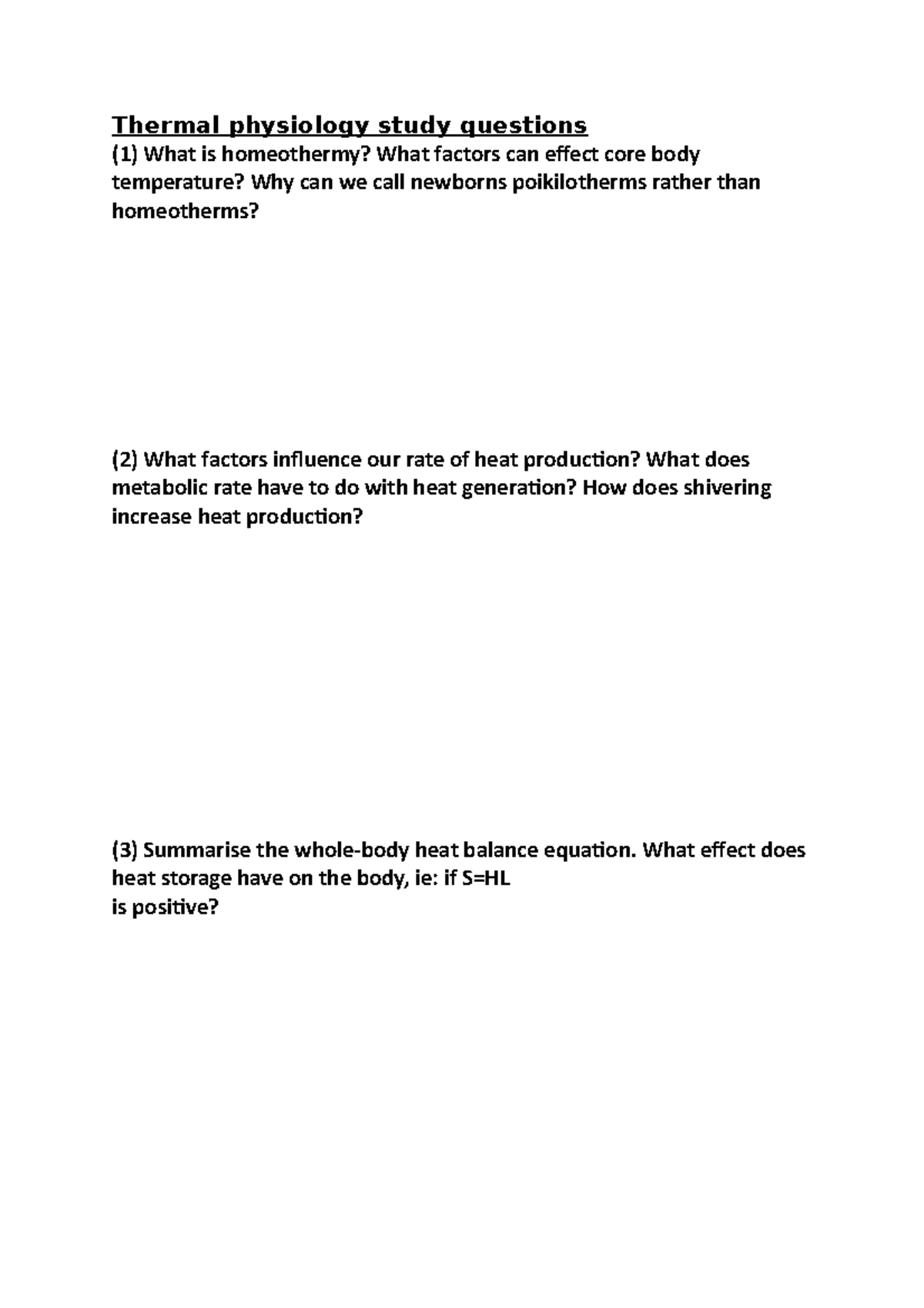 thermal-physiology-study-questions-what-effect-does-heat-storage-have