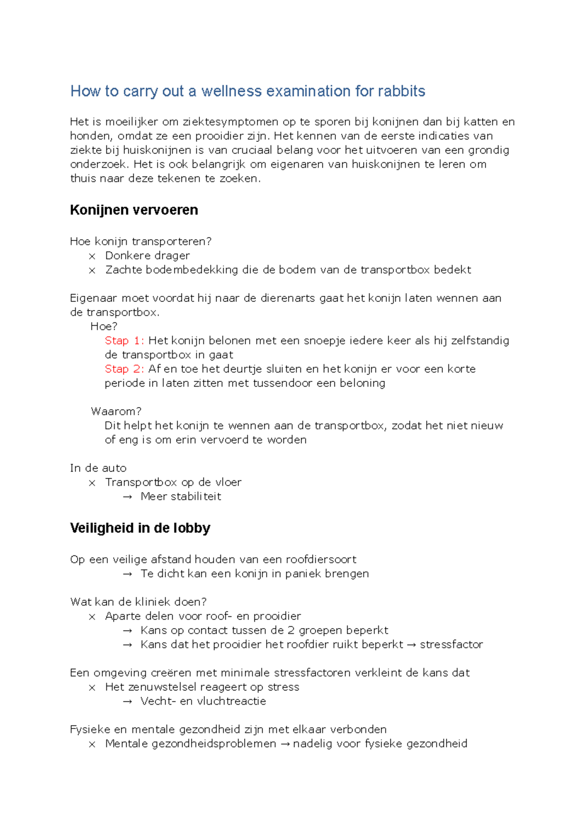 How to carry out a wellness examination for rabbits - Het kennen van de ...