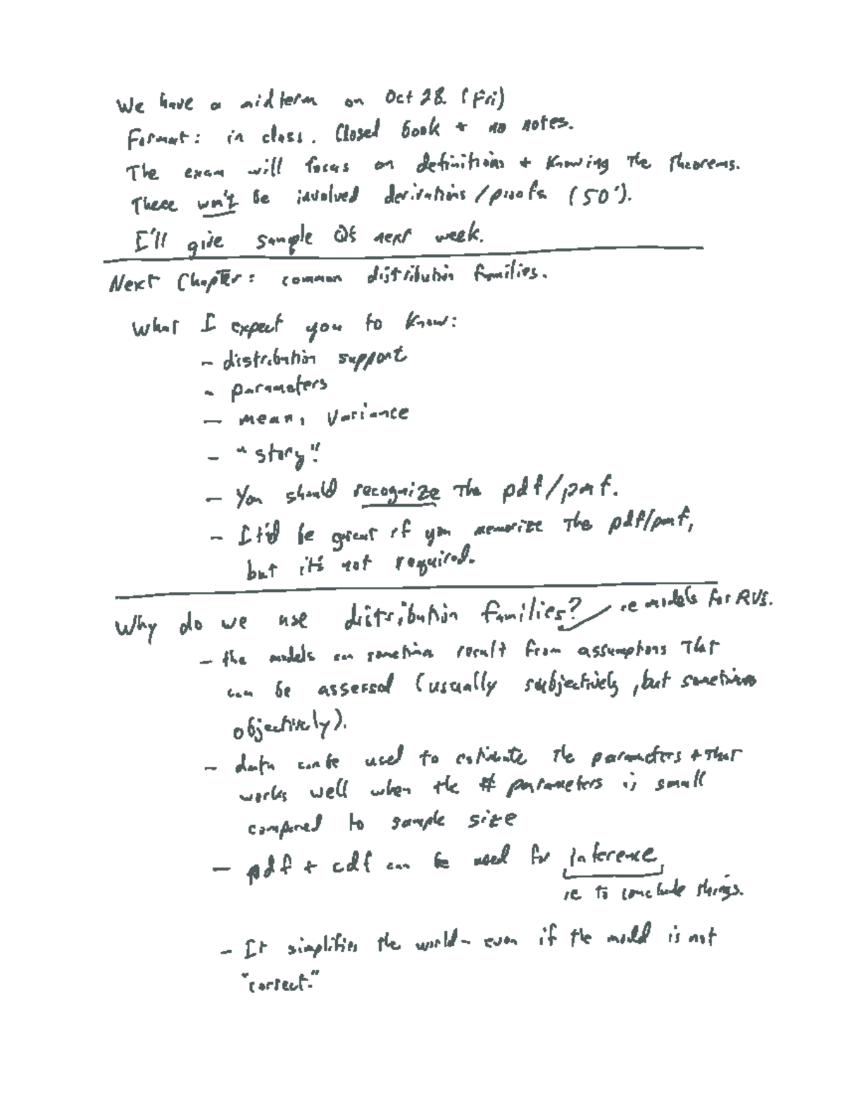 Note Sep 30, 2022 - Lecture Notes - We have a midterm on Oct 28 Fri ...