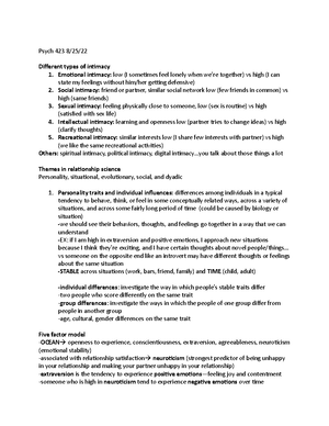 9:2:22 - lecture notes - 9/2/22 psych 423 Disorganized (unresolved ...