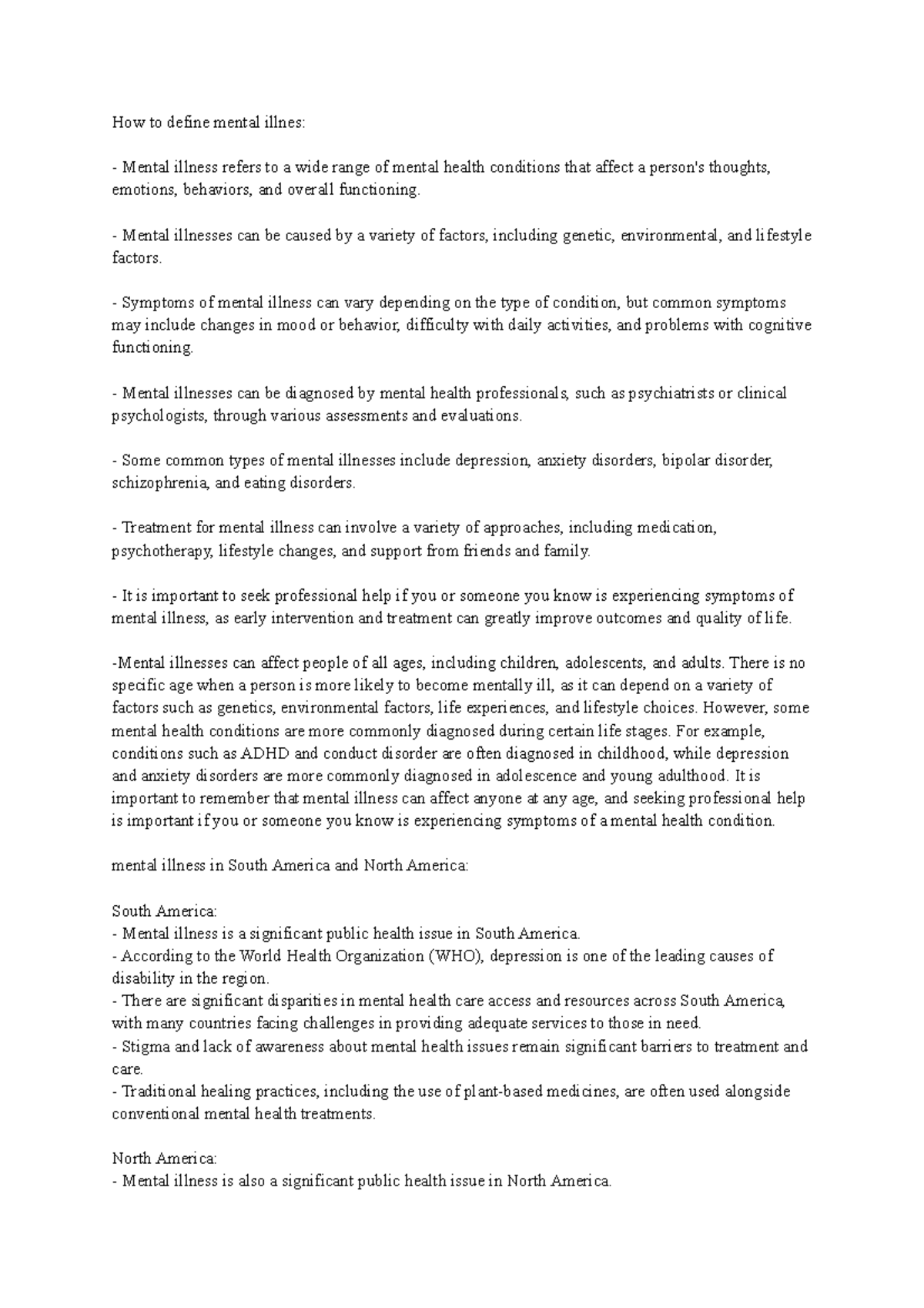 Hlthage topic 1 - Lecture notes introduction to mental health and ...