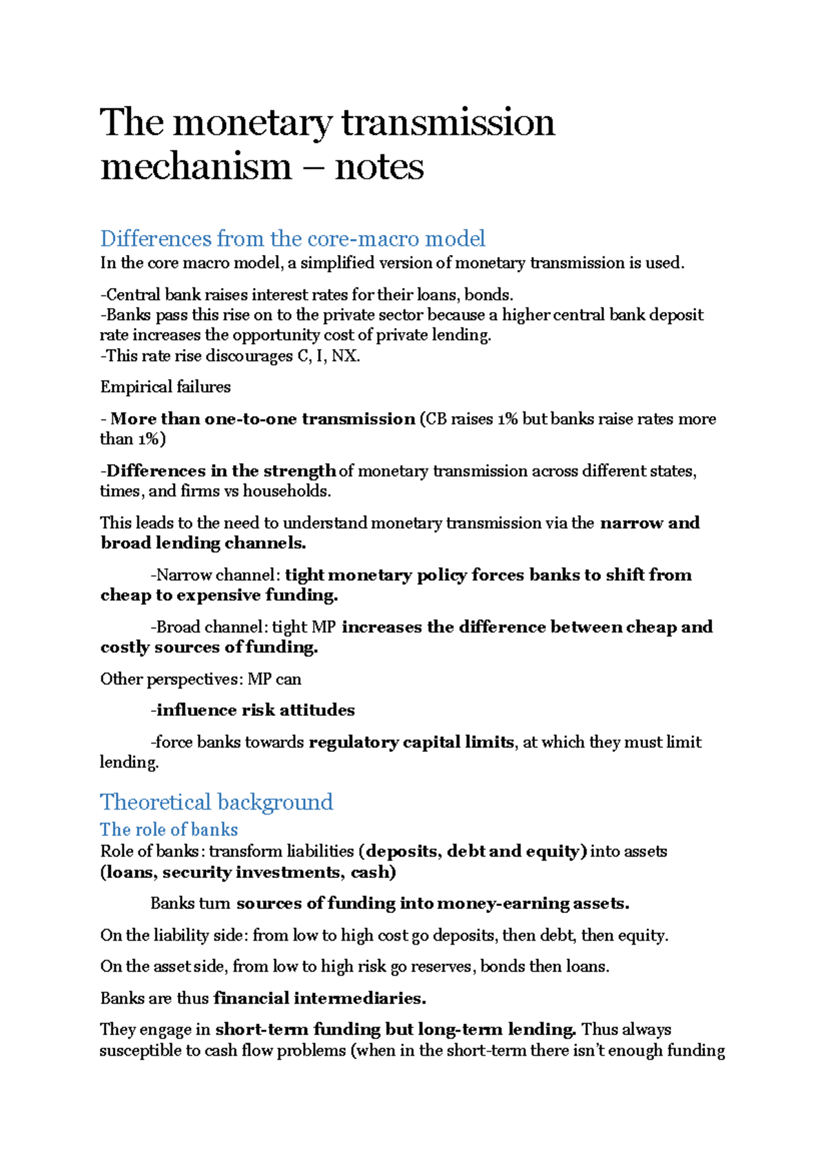 summary-of-topic-the-monetary-transmission-mechanism-the-monetary