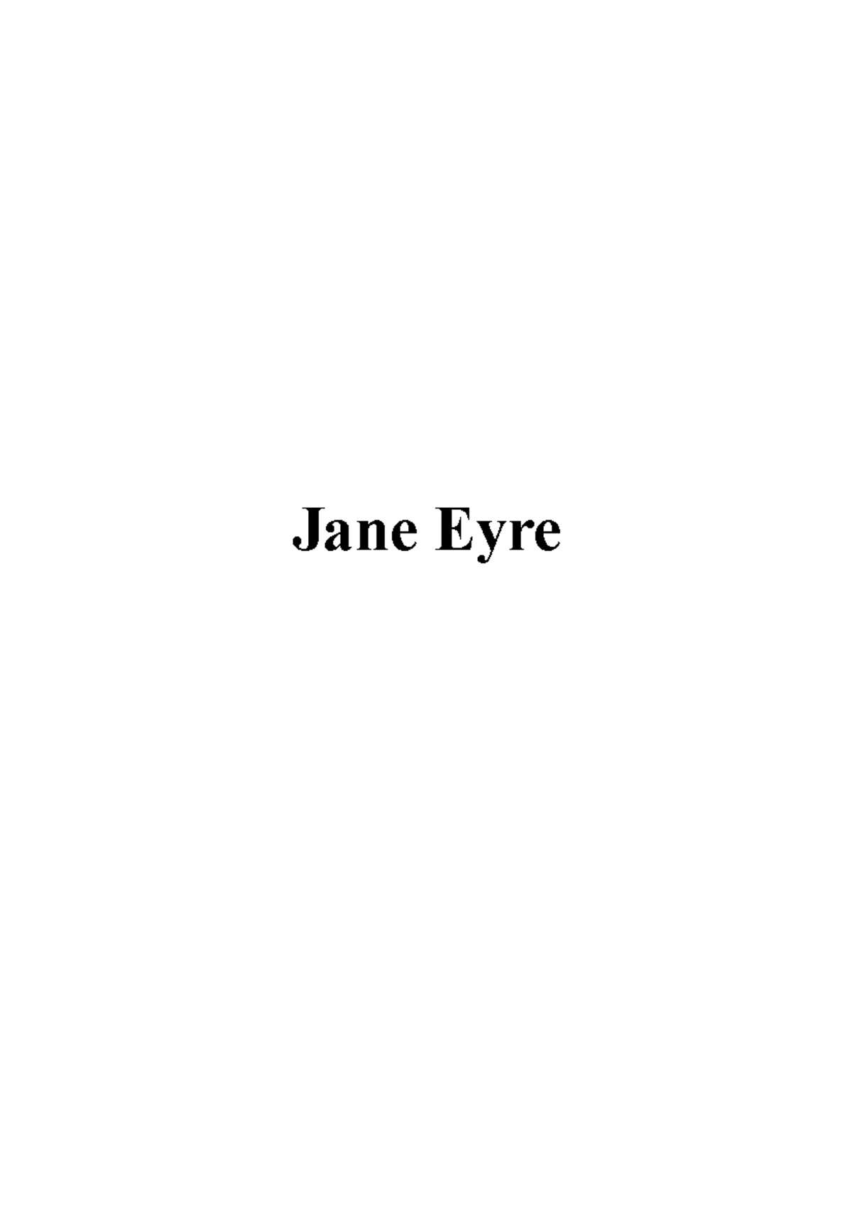 Jane Eyre Apuntes Jane Eyre Jane Eyre Character List Jane Eyre