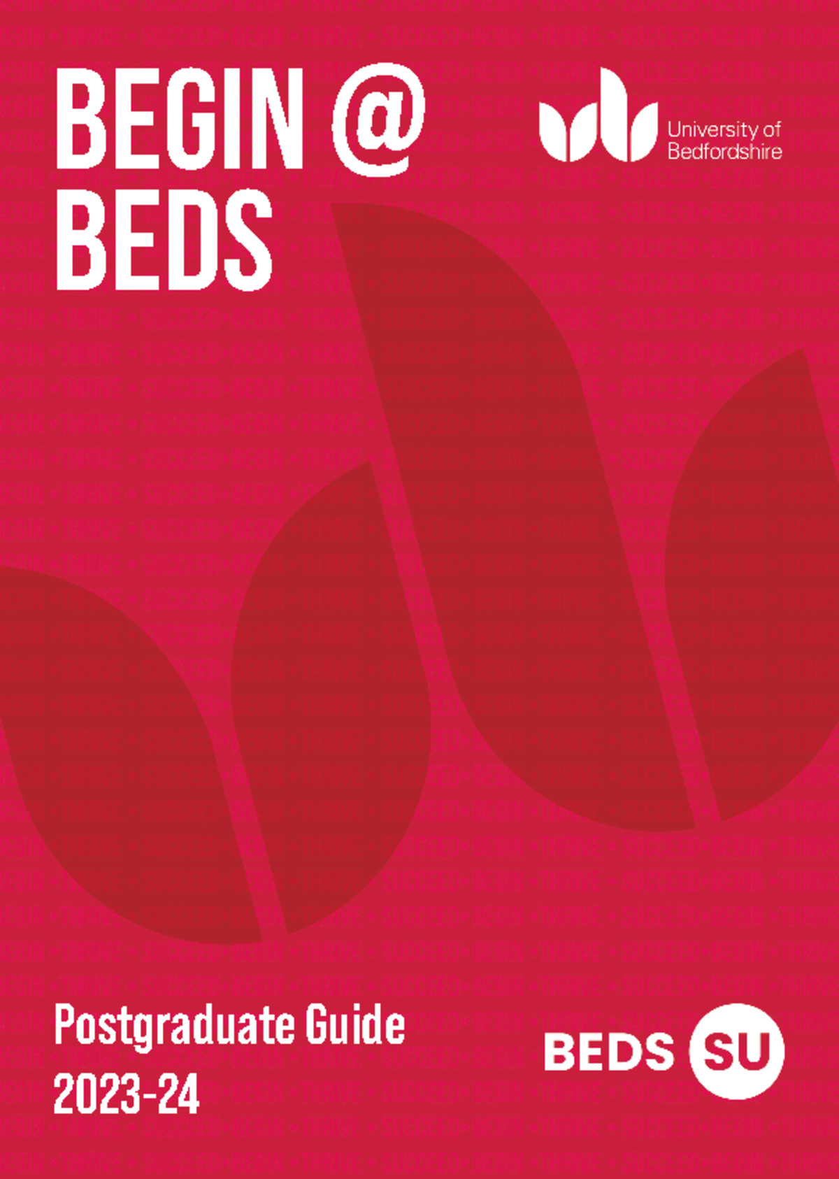 Begin at Beds PG Guide no print marks Postgraduate Guide 2023 begin