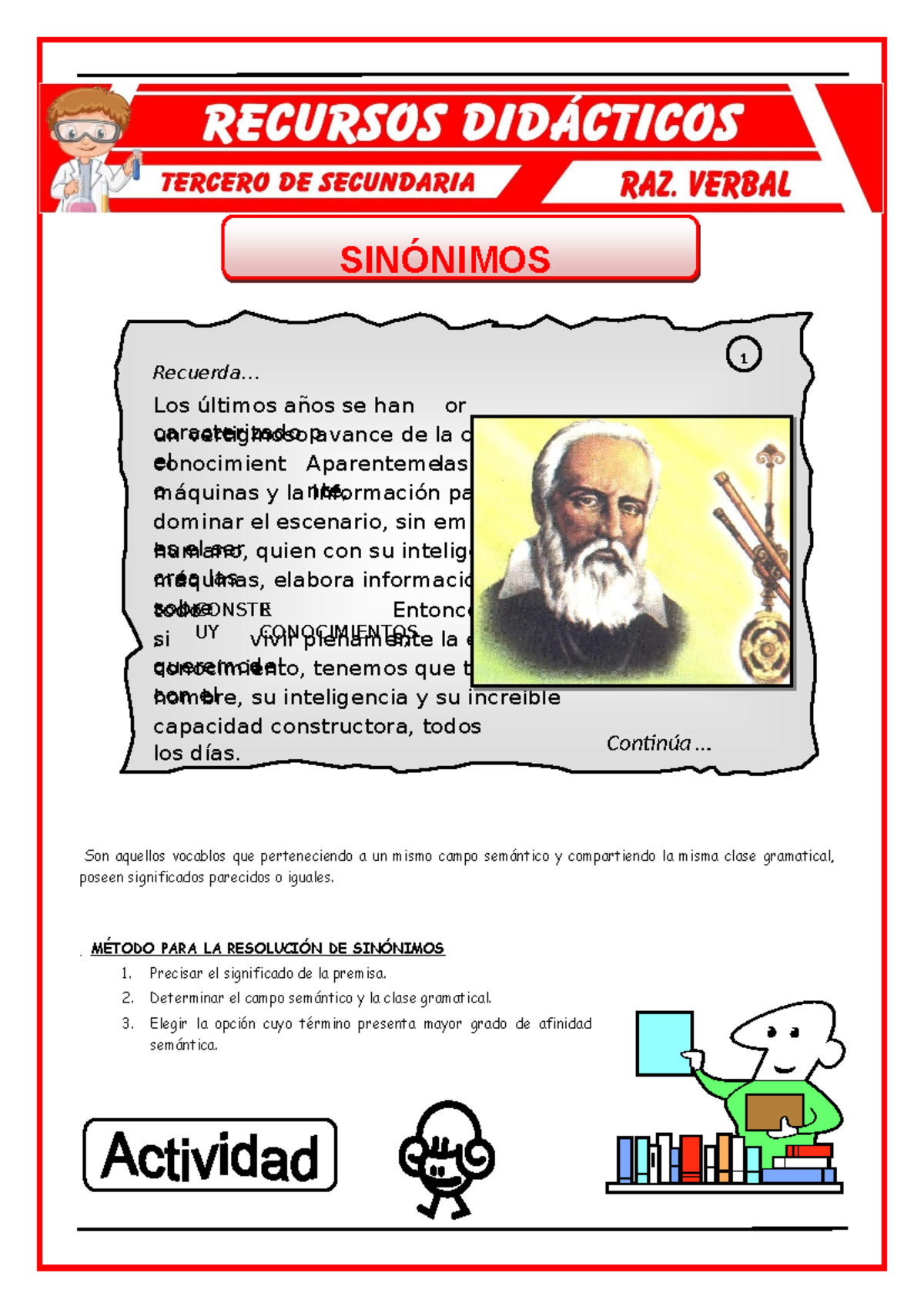 Ejercicios-de-Sinónimos- Harol Samir Bertinetti Rosales - Son aquellos ...