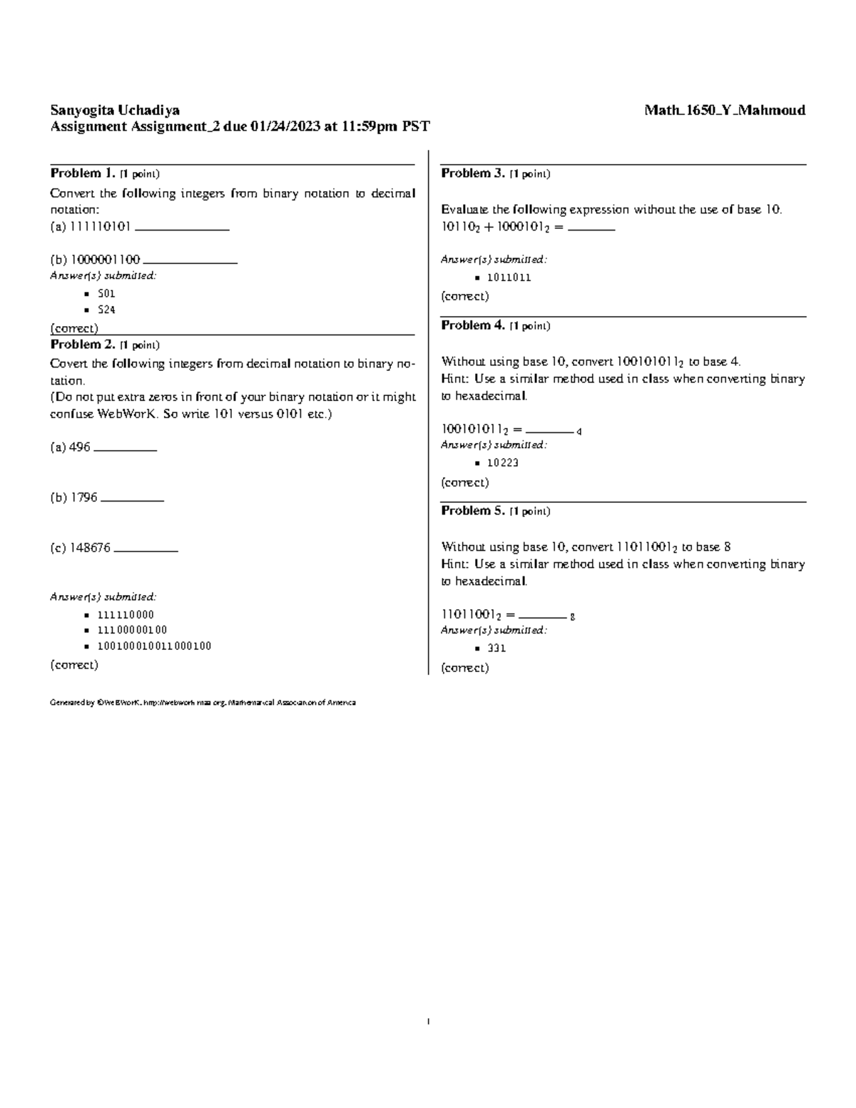 assignment-2-1-point-convert-the-following-integers-from-binary