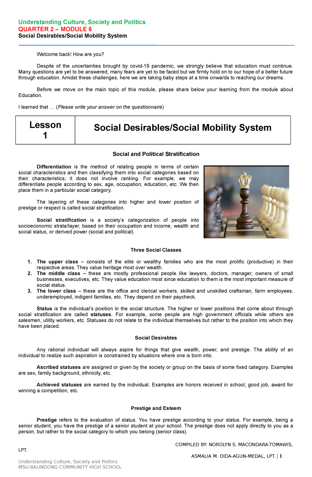 Understanding Culture Quarter 2 Week 1 - Understanding Culture, Society ...