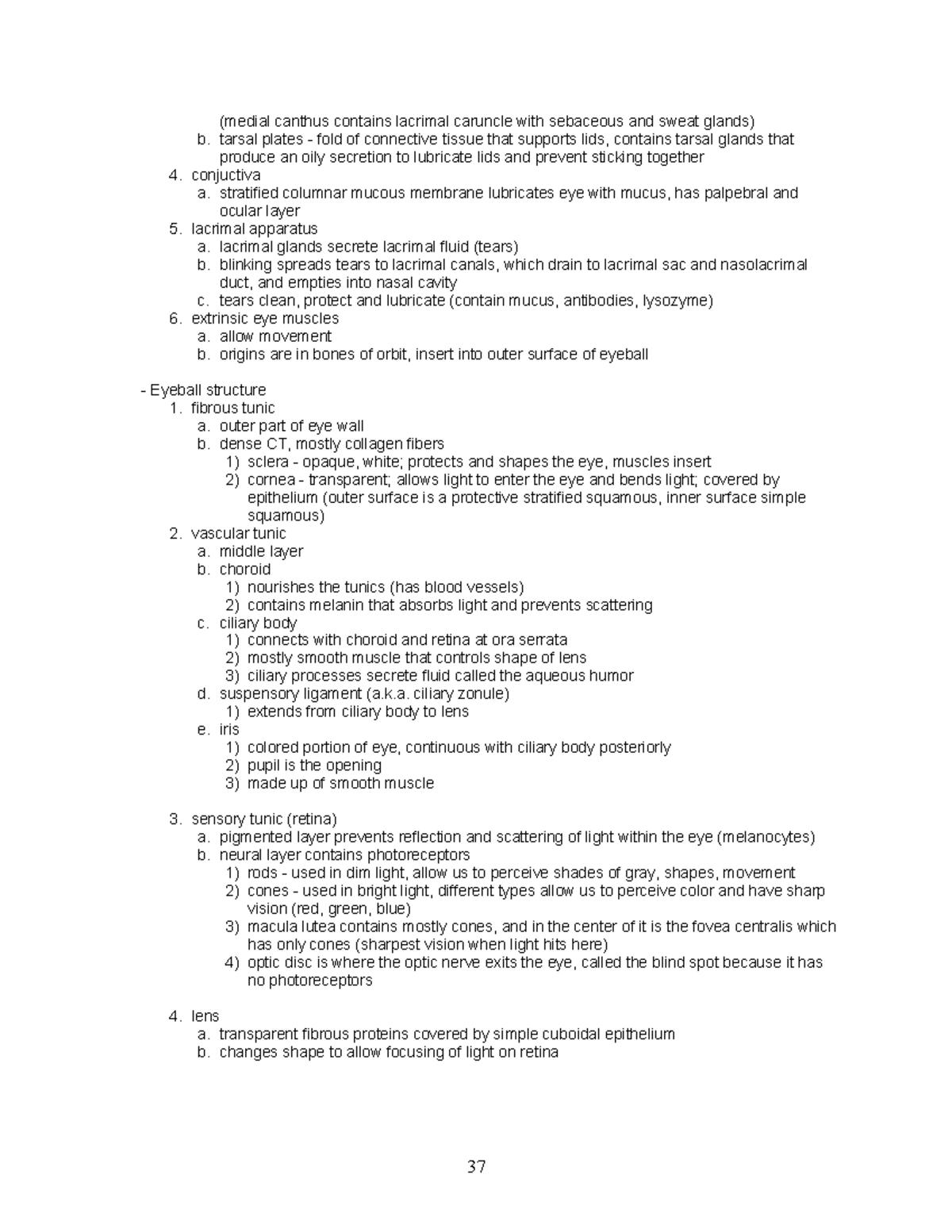 Microsoft Word - Anatomy Lecture Notes Update 2017 - 37 (medial canthus ...