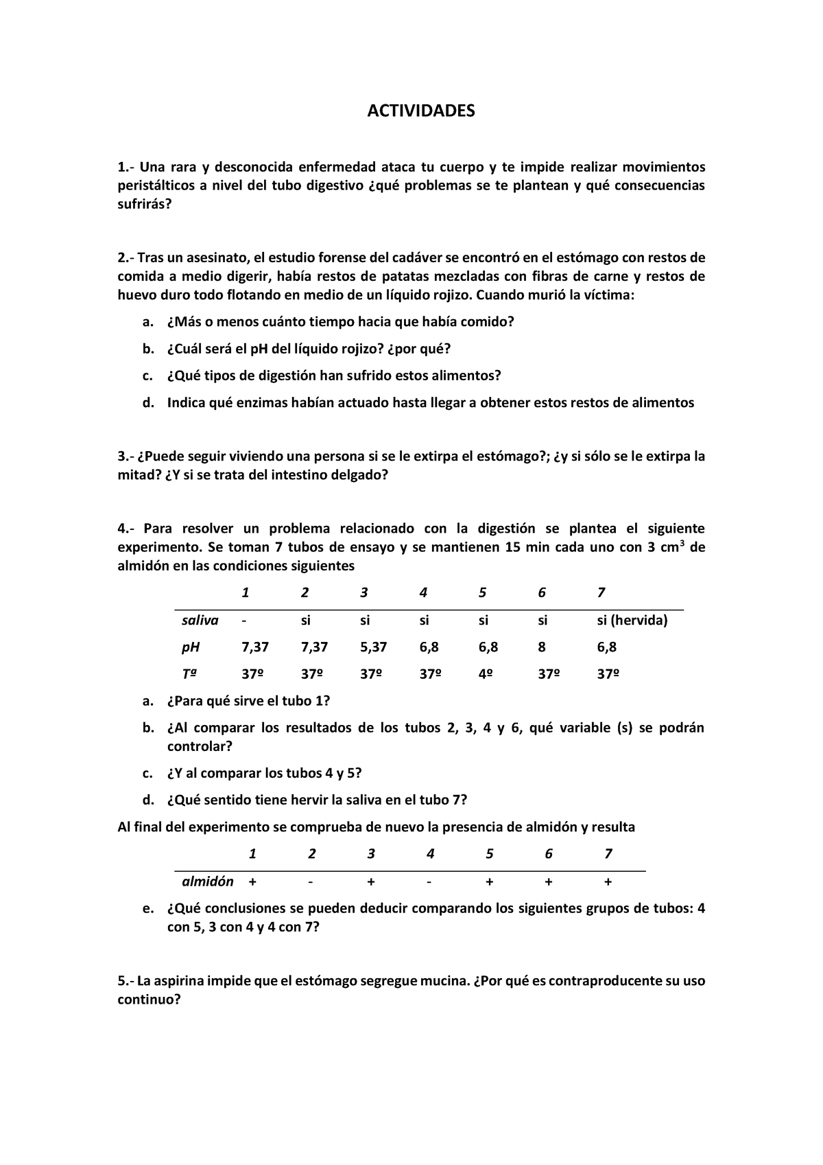 Actividades - ACTIVIDADES 1.- Una Rara Y Desconocida Enfermedad Ataca ...