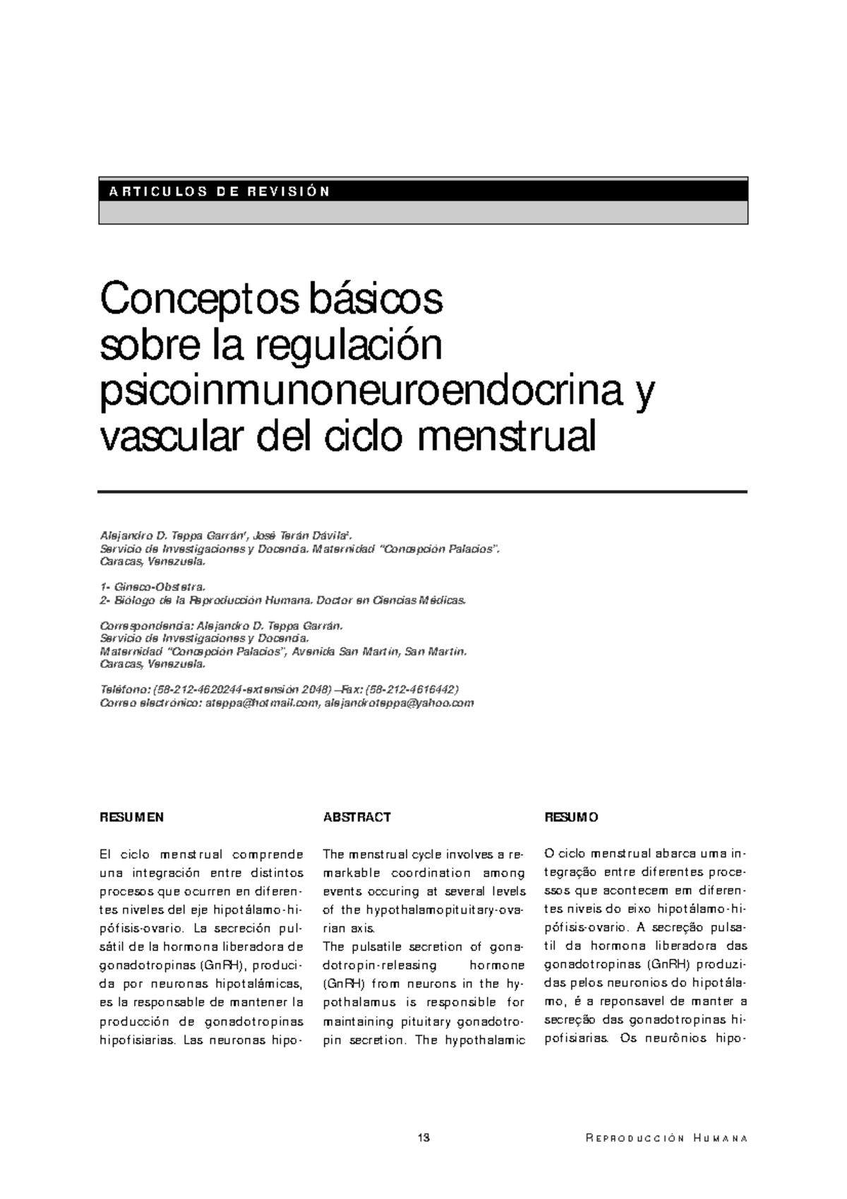 Ciclo Menstrual E Hipofisis 1 13 Reproduccio N Hum Ana Concept Os Basicos Sobre La Regulacion Studocu