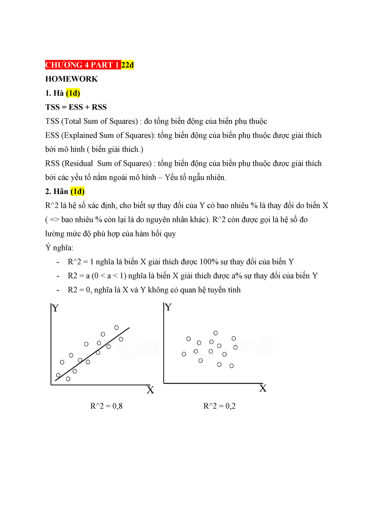 Cá nhân chương 4 - ddddddddd - CHƯƠNG 4 PART 1 22đ HOMEWORK Hà (1đ) TSS ...