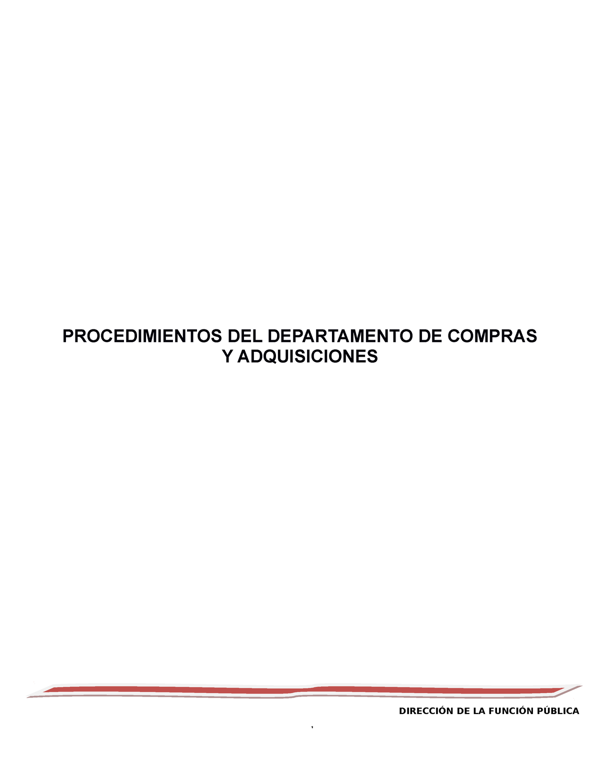 Man Proc Compras Procedimientos Del Departamento De Compras Y Adquisiciones DirecciÓn De La 7641